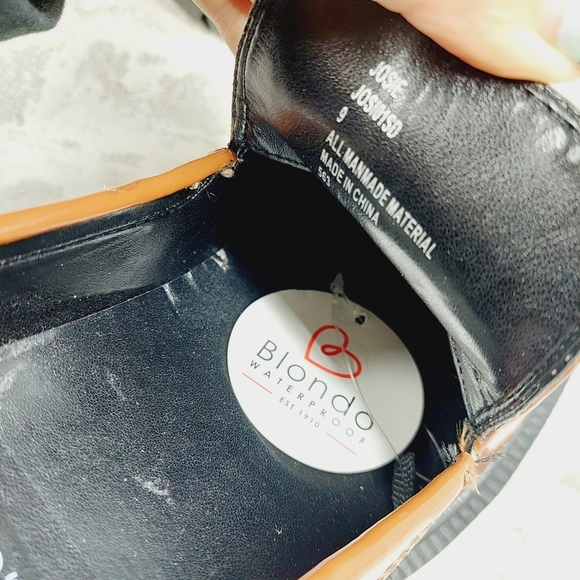 New Blondo Josie Brown Waterproof Square Toe Heeled Loafers T423 - Picture 10 of 11